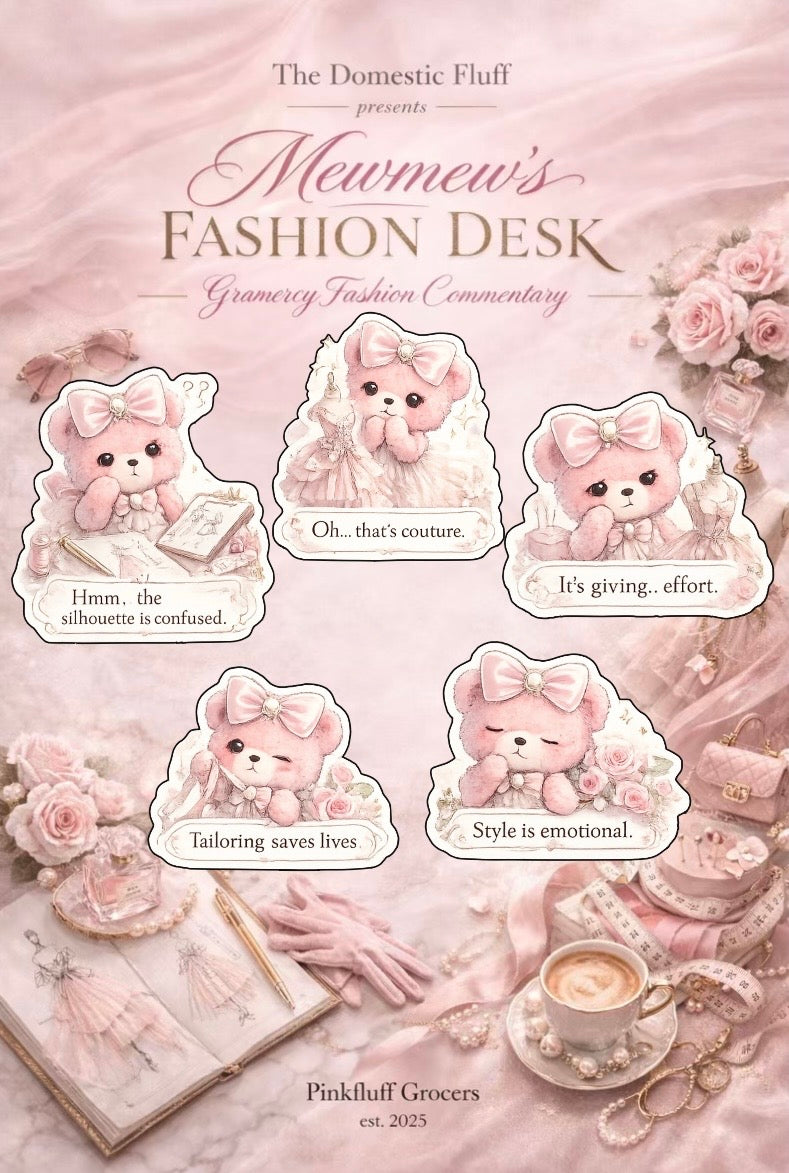 Mewmew's Fashion Desk - Commentary Edition